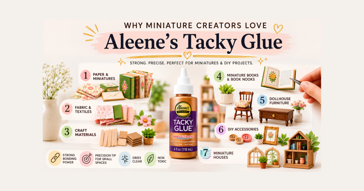 Why Miniature Creators Love Aleene’s Tacky Glue