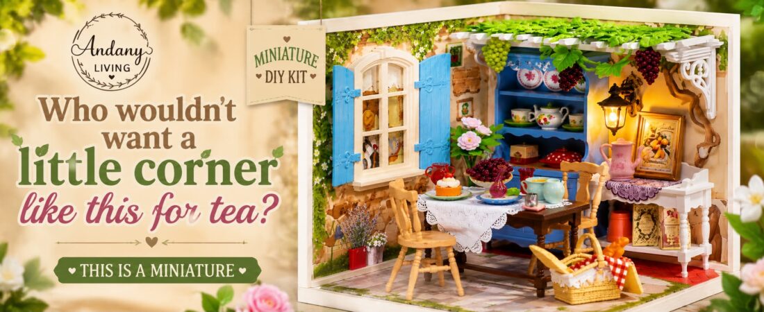 Who Wouldn’t Want a Little Corner Like This for Tea? | Midsummer Dream Yard Miniature DIY Kit