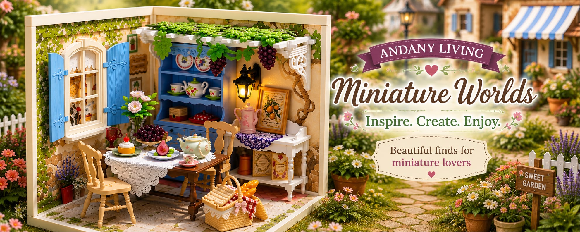 This Miniature Summer Garden Looks Like the Perfect Place for an Unforgettable Afternoon