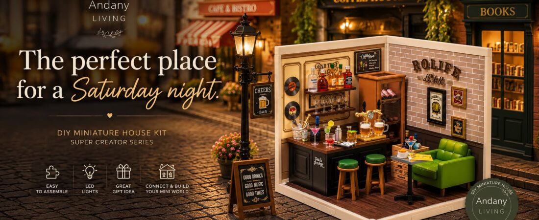 The Perfect Miniature Bar for a Cozy Saturday Night