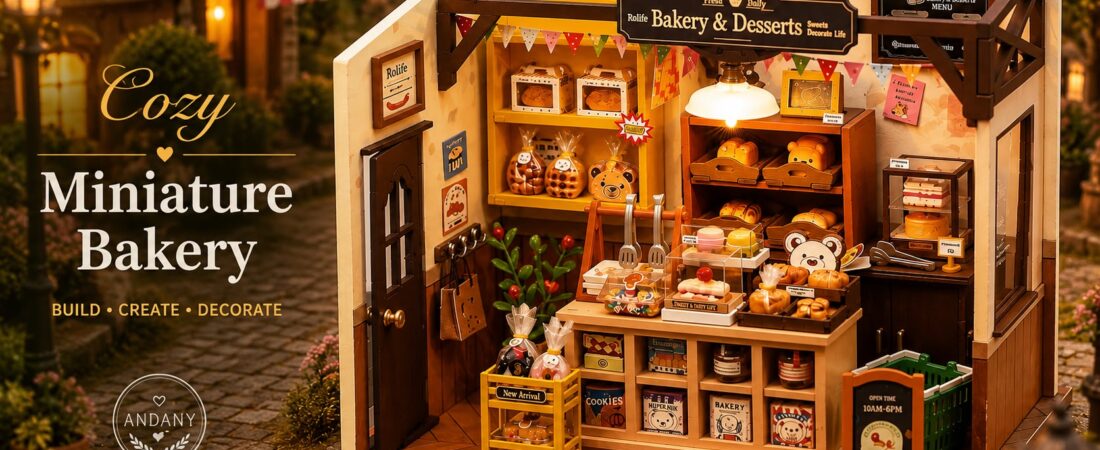 Rolife Becka’s Bakery Miniature Kit | A Cozy Bakery You Can Build Yourself
