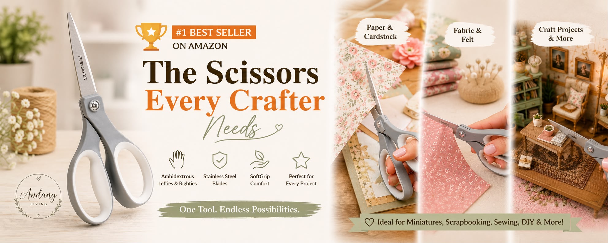 Fiskars 8-Inch SoftGrip Scissors Review: The #1 Amazon Scissors for Arts & Crafts