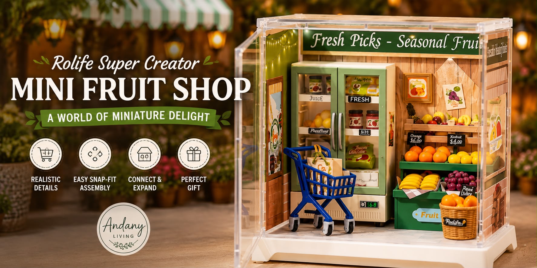 Rolife Super Creator Mini Fruit Shop Review: The Tiny Grocery Store Everyone Is Talking About