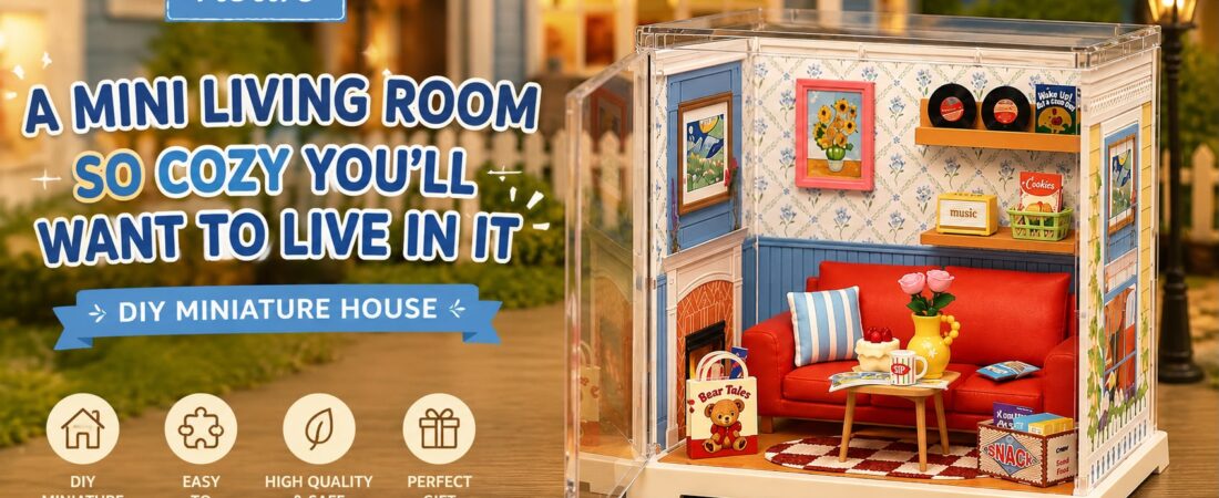 Rolife Country Blue Lounge Review – A Cozy Miniature Living Room Full of Charming Details