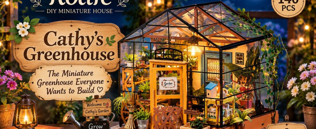 Rolife Cathy’s Greenhouse: The Miniature Greenhouse Everyone Wants to Build