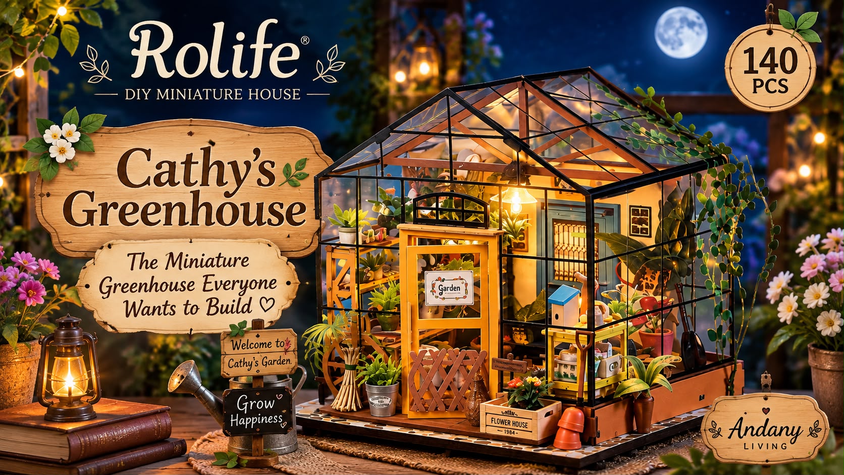 Rolife Cathy’s Greenhouse: The Miniature Greenhouse Everyone Wants to Build